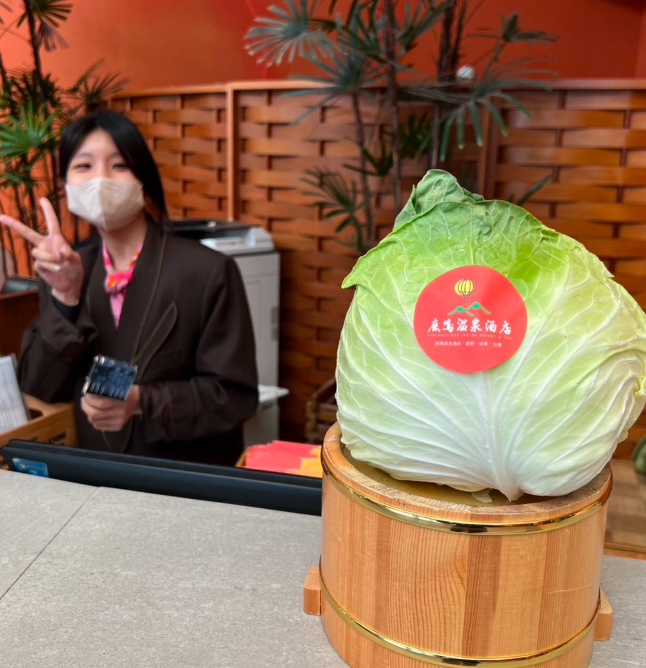 鹿鳴溫泉酒店推出「愛心助農專案」 贈送高麗菜支持在地農業